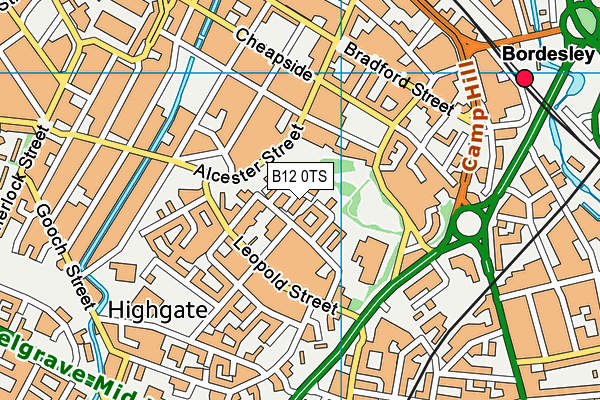 B12 0TS map - OS VectorMap District (Ordnance Survey) B12 0TS map - OS VectorMap District (Ordnance Survey)