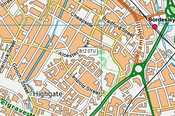 B12 0TU map - OS VectorMap District (Ordnance Survey) B12 0TU map - OS VectorMap District (Ordnance Survey)