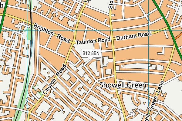 B12 8BN map - OS VectorMap District (Ordnance Survey) B12 8BN map - OS VectorMap District (Ordnance Survey)