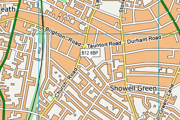 B12 8BP map - OS VectorMap District (Ordnance Survey) B12 8BP map - OS VectorMap District (Ordnance Survey)