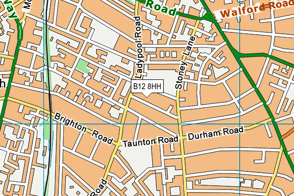 B12 8HH map - OS VectorMap District (Ordnance Survey) B12 8HH map - OS VectorMap District (Ordnance Survey)