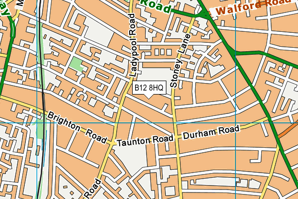B12 8HQ map - OS VectorMap District (Ordnance Survey) B12 8HQ map - OS VectorMap District (Ordnance Survey)