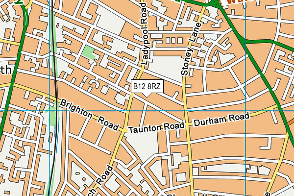 B12 8RZ map - OS VectorMap District (Ordnance Survey) B12 8RZ map - OS VectorMap District (Ordnance Survey)