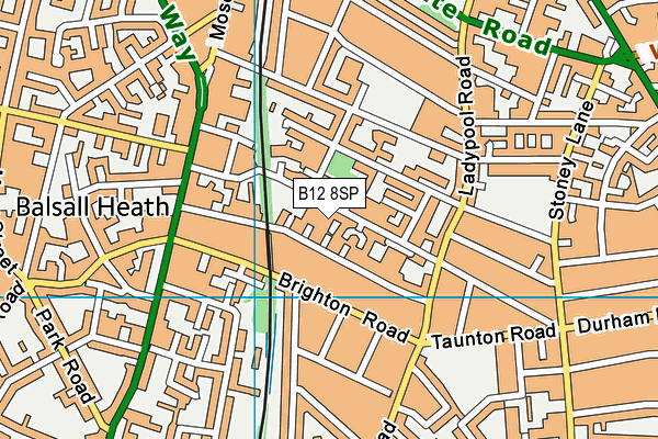 B12 8SP map - OS VectorMap District (Ordnance Survey) B12 8SP map - OS VectorMap District (Ordnance Survey)