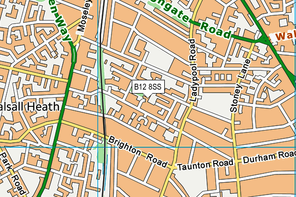 B12 8SS map - OS VectorMap District (Ordnance Survey) B12 8SS map - OS VectorMap District (Ordnance Survey)
