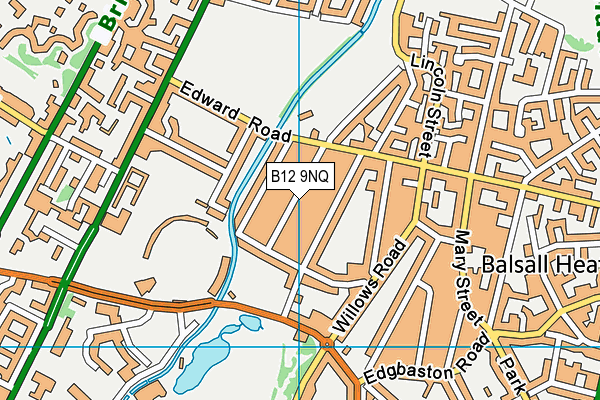 B12 9NQ map - OS VectorMap District (Ordnance Survey) B12 9NQ map - OS VectorMap District (Ordnance Survey)