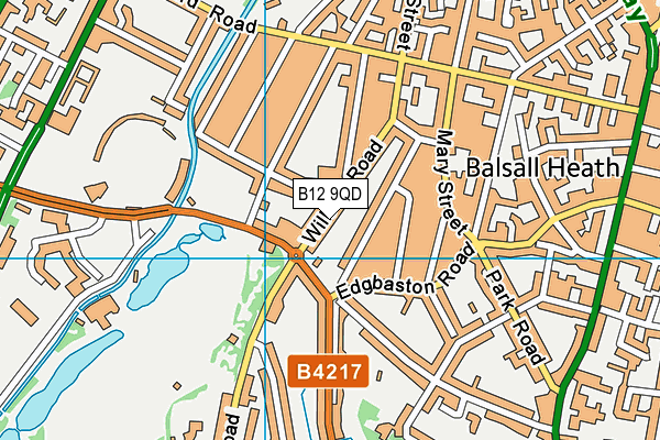 B12 9QD map - OS VectorMap District (Ordnance Survey) B12 9QD map - OS VectorMap District (Ordnance Survey)