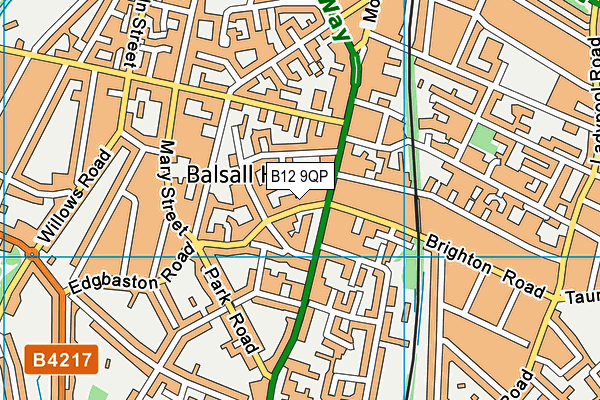 B12 9QP map - OS VectorMap District (Ordnance Survey) B12 9QP map - OS VectorMap District (Ordnance Survey)
