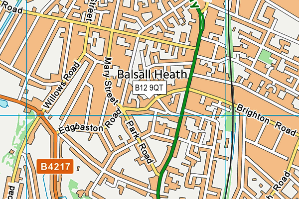 B12 9QT map - OS VectorMap District (Ordnance Survey) B12 9QT map - OS VectorMap District (Ordnance Survey)