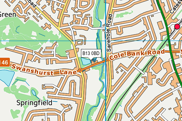B13 0BD map - OS VectorMap District (Ordnance Survey) B13 0BD map - OS VectorMap District (Ordnance Survey)