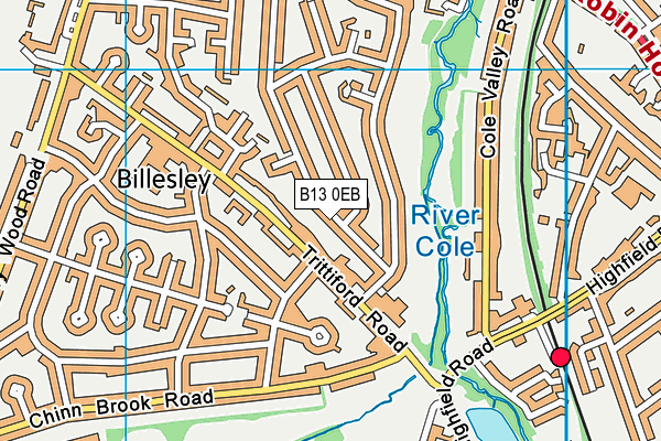 B13 0EB map - OS VectorMap District (Ordnance Survey) B13 0EB map - OS VectorMap District (Ordnance Survey)
