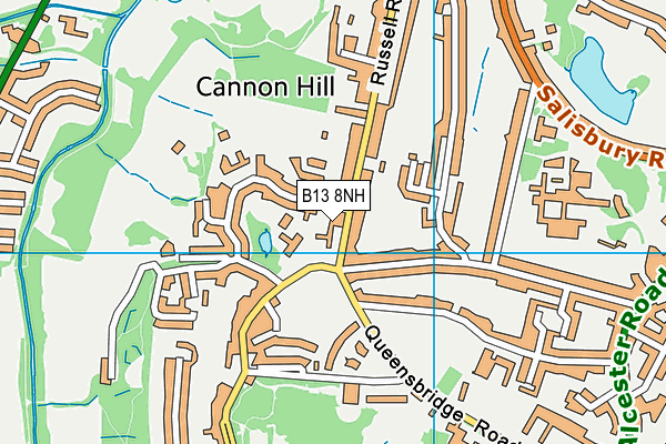 B13 8NH map - OS VectorMap District (Ordnance Survey) B13 8NH map - OS VectorMap District (Ordnance Survey)