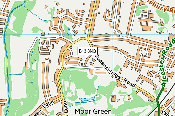 B13 8NQ map - OS VectorMap District (Ordnance Survey) B13 8NQ map - OS VectorMap District (Ordnance Survey)