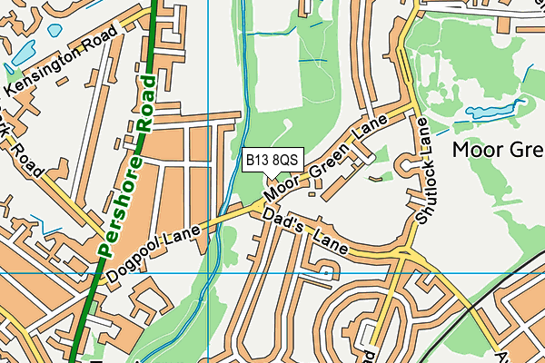 B13 8QS map - OS VectorMap District (Ordnance Survey) B13 8QS map - OS VectorMap District (Ordnance Survey)