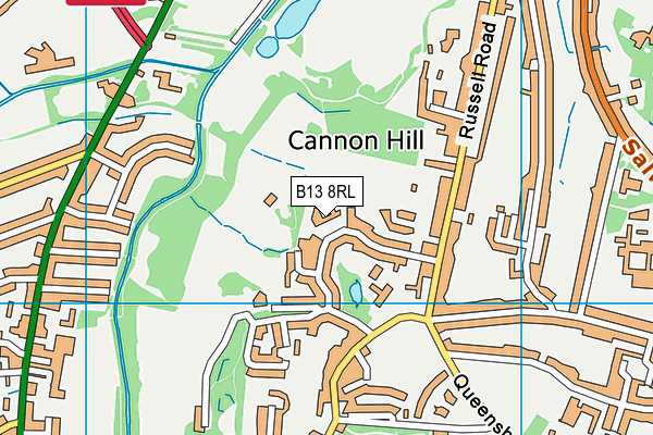 B13 8RL map - OS VectorMap District (Ordnance Survey) B13 8RL map - OS VectorMap District (Ordnance Survey)