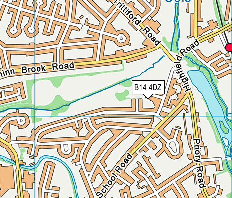 B14 4DZ map - OS VectorMap District (Ordnance Survey) B14 4DZ map - OS VectorMap District (Ordnance Survey)