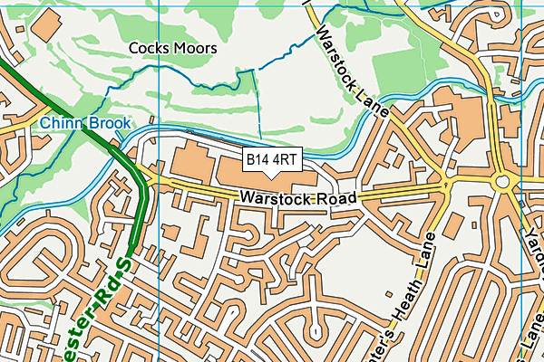 B14 4RT map - OS VectorMap District (Ordnance Survey) B14 4RT map - OS VectorMap District (Ordnance Survey)