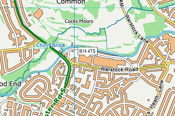 B14 4TS map - OS VectorMap District (Ordnance Survey) B14 4TS map - OS VectorMap District (Ordnance Survey)