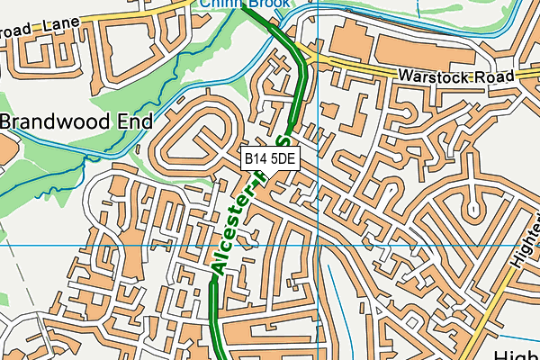 B14 5DE map - OS VectorMap District (Ordnance Survey) B14 5DE map - OS VectorMap District (Ordnance Survey)