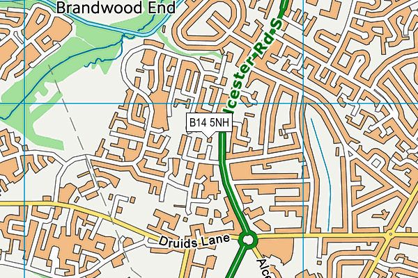 B14 5NH map - OS VectorMap District (Ordnance Survey) B14 5NH map - OS VectorMap District (Ordnance Survey)