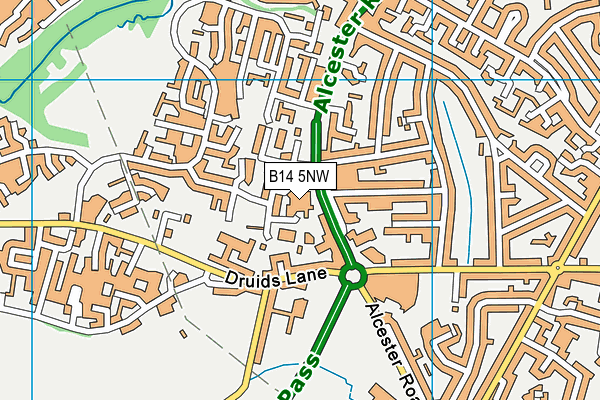 B14 5NW map - OS VectorMap District (Ordnance Survey) B14 5NW map - OS VectorMap District (Ordnance Survey)