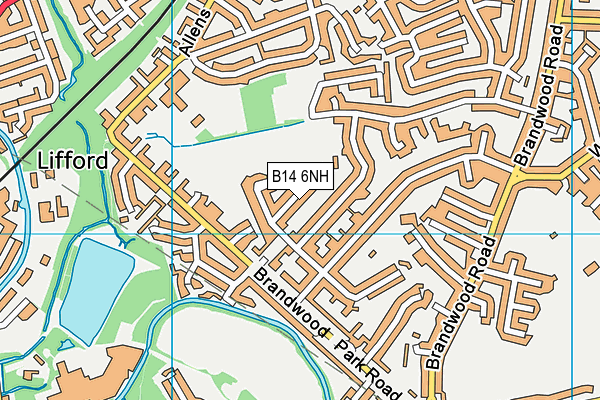 B14 6NH map - OS VectorMap District (Ordnance Survey) B14 6NH map - OS VectorMap District (Ordnance Survey)
