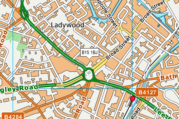 B15 1BJ map - OS VectorMap District (Ordnance Survey) B15 1BJ map - OS VectorMap District (Ordnance Survey)