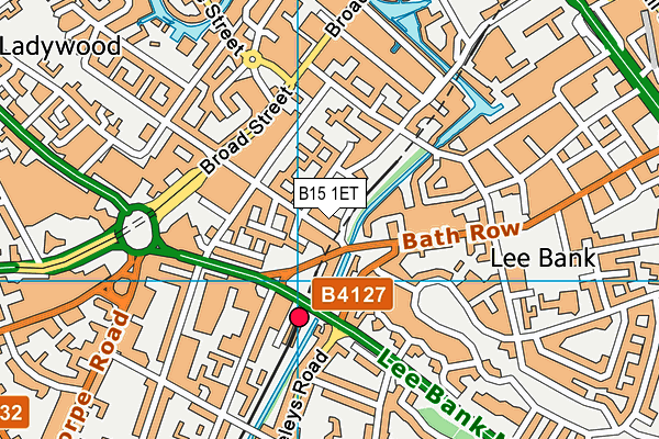 B15 1ET map - OS VectorMap District (Ordnance Survey) B15 1ET map - OS VectorMap District (Ordnance Survey)