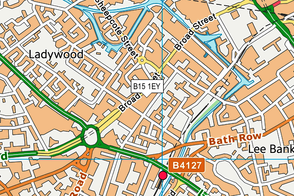 B15 1EY map - OS VectorMap District (Ordnance Survey) B15 1EY map - OS VectorMap District (Ordnance Survey)