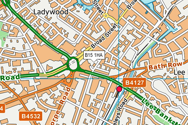 B15 1HA map - OS VectorMap District (Ordnance Survey) B15 1HA map - OS VectorMap District (Ordnance Survey)