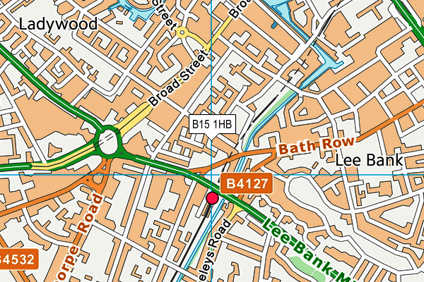 B15 1HB map - OS VectorMap District (Ordnance Survey) B15 1HB map - OS VectorMap District (Ordnance Survey)