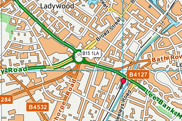 B15 1LA map - OS VectorMap District (Ordnance Survey) B15 1LA map - OS VectorMap District (Ordnance Survey)
