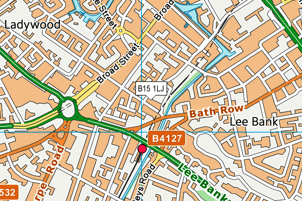 B15 1LJ map - OS VectorMap District (Ordnance Survey) B15 1LJ map - OS VectorMap District (Ordnance Survey)
