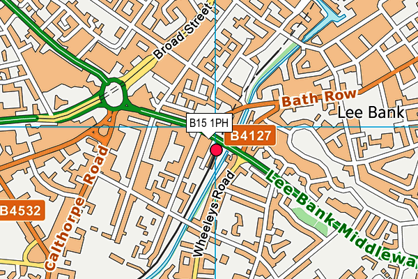 B15 1PH map - OS VectorMap District (Ordnance Survey)