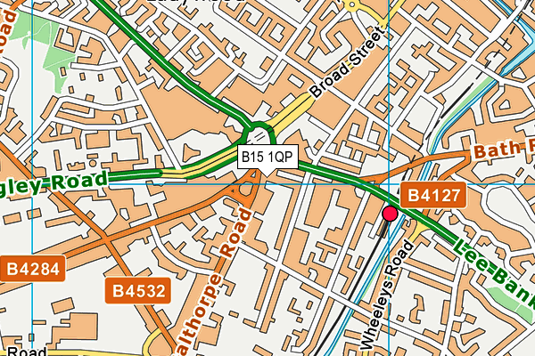 B15 1QP map - OS VectorMap District (Ordnance Survey) B15 1QP map - OS VectorMap District (Ordnance Survey)