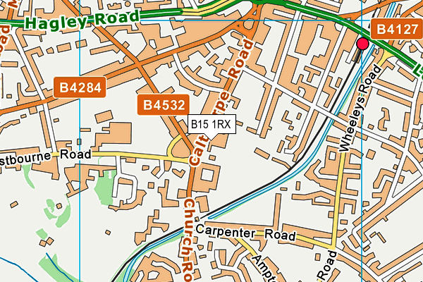 B15 1RX map - OS VectorMap District (Ordnance Survey) B15 1RX map - OS VectorMap District (Ordnance Survey)