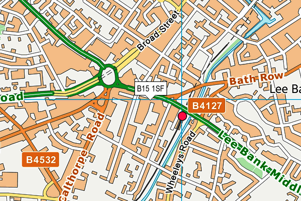 B15 1SF map - OS VectorMap District (Ordnance Survey) B15 1SF map - OS VectorMap District (Ordnance Survey)