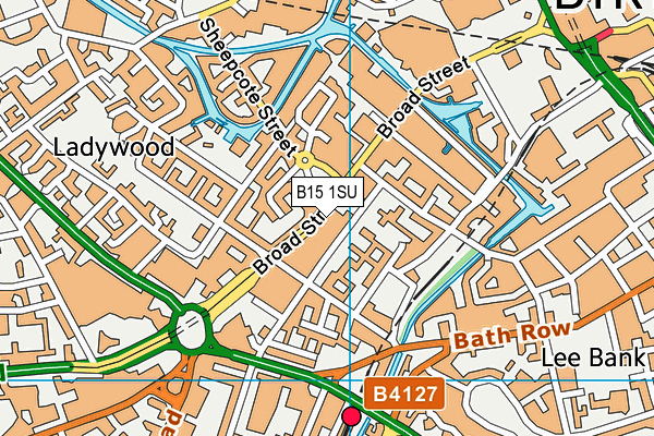 B15 1SU map - OS VectorMap District (Ordnance Survey) B15 1SU map - OS VectorMap District (Ordnance Survey)