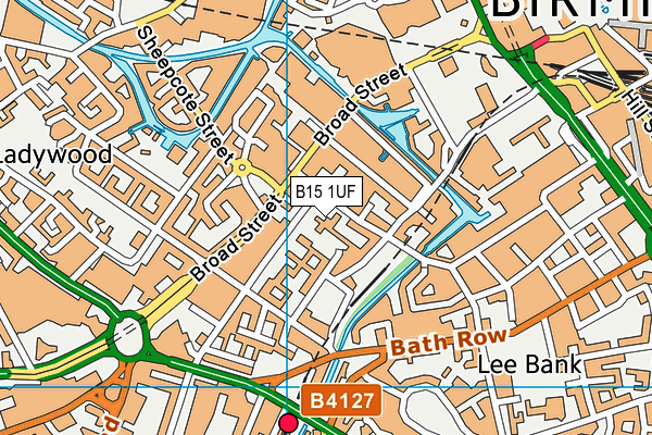 B15 1UF map - OS VectorMap District (Ordnance Survey) B15 1UF map - OS VectorMap District (Ordnance Survey)