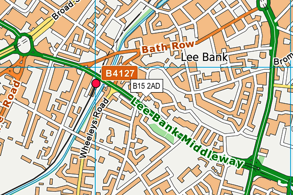B15 2AD map - OS VectorMap District (Ordnance Survey) B15 2AD map - OS VectorMap District (Ordnance Survey)