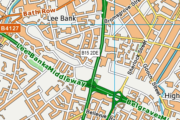 B15 2DE map - OS VectorMap District (Ordnance Survey) B15 2DE map - OS VectorMap District (Ordnance Survey)