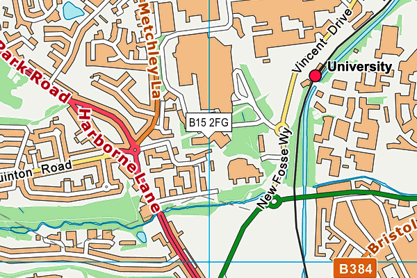 B15 2FG map - OS VectorMap District (Ordnance Survey) B15 2FG map - OS VectorMap District (Ordnance Survey)