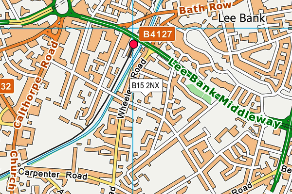 B15 2NX map - OS VectorMap District (Ordnance Survey) B15 2NX map - OS VectorMap District (Ordnance Survey)