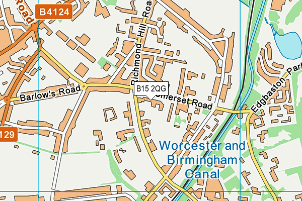 B15 2QG map - OS VectorMap District (Ordnance Survey) B15 2QG map - OS VectorMap District (Ordnance Survey)
