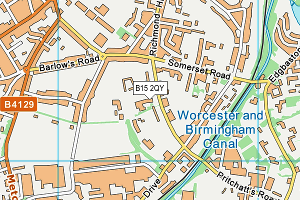 B15 2QY map - OS VectorMap District (Ordnance Survey) B15 2QY map - OS VectorMap District (Ordnance Survey)