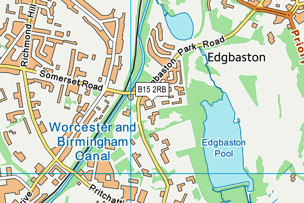B15 2RB map - OS VectorMap District (Ordnance Survey) B15 2RB map - OS VectorMap District (Ordnance Survey)