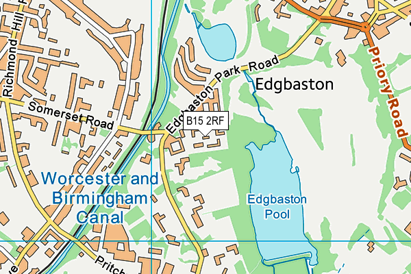 B15 2RF map - OS VectorMap District (Ordnance Survey) B15 2RF map - OS VectorMap District (Ordnance Survey)