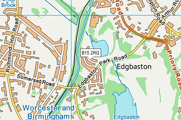 B15 2RQ map - OS VectorMap District (Ordnance Survey) B15 2RQ map - OS VectorMap District (Ordnance Survey)
