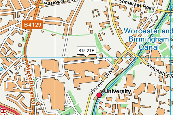 B15 2TE map - OS VectorMap District (Ordnance Survey) B15 2TE map - OS VectorMap District (Ordnance Survey)