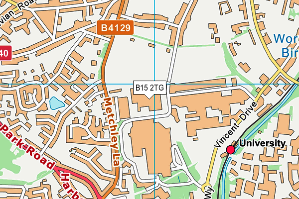 B15 2TG map - OS VectorMap District (Ordnance Survey) B15 2TG map - OS VectorMap District (Ordnance Survey)